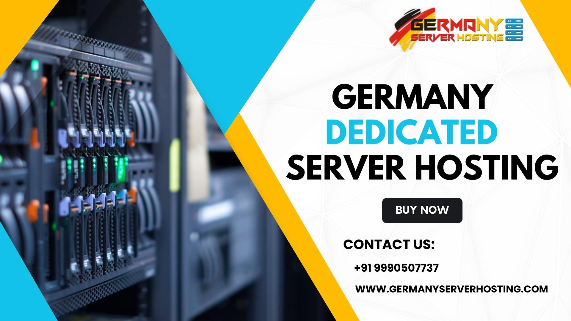 An array of powerful servers symbolizing Germany Dedicated Server Hosting. The cutting-edge infrastructure ensures reliability, speed, and optimal performance for websites and applications.
