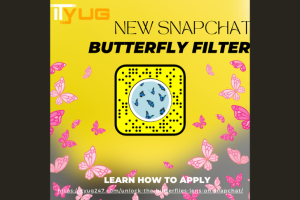 Snapchat filter butterflies