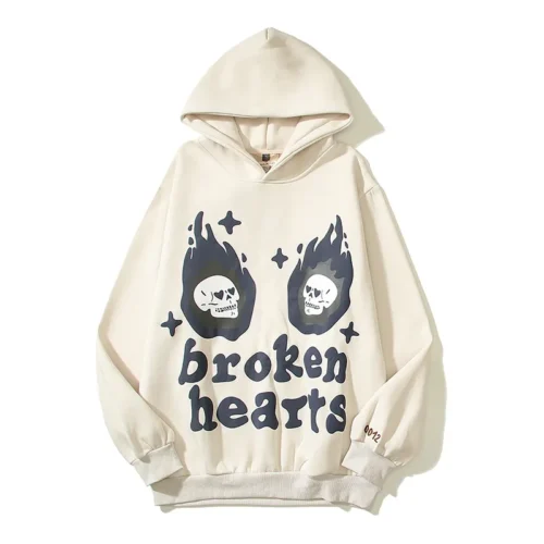 Dive into Style Irresistible Appeal of Brown Broken Planet Hoodies