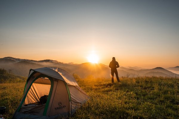 Camping or Hiking